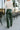 Kilah Dark Green Faux Leather Pants- back view