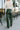 Kilah Dark Green Faux Leather Pants- back view