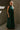 Khloe Green Satin Halter Maxi Dress- front view