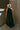 Khloe Green Satin Halter Maxi Dress- full body back view