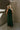 Khloe Green Satin Halter Maxi Dress- back view