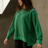 Freya Kelly Green Long Sleeve Sweatshirt- frontal side top view