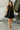 Rylee Pearl & Black Textured Mini Flare Dress- full body view