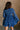 Alexandra Black & Blue Floral Mini Dress - back view