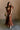 Zoey Embroidered Floral Ruffle Maxi Dress - full body front view - brown
