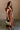 Zoey Embroidered Floral Ruffle Maxi Dress - full body side view - brown