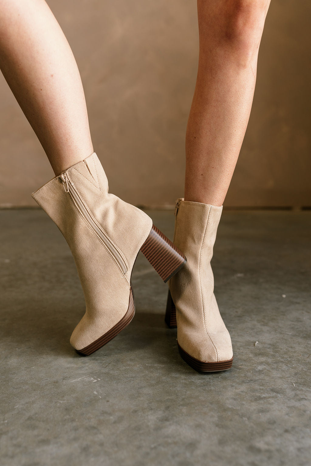 Duke Ivory Platform Boot-front view