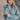 Front view of model wearing the Parker Sea Foam Textured Knit Long Sleeve Sweater which features seafoam textured knit fabric, ribbed hem, round neckline, dropped shoulders and long balloon sleves with cuffs.