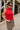 Leah High Neck Ribbed Knit Tank-red- frontal side view