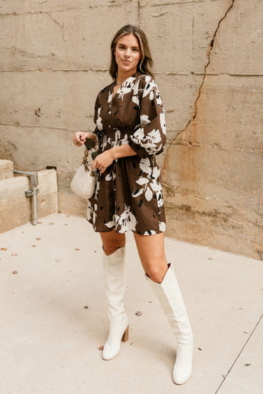 Anya Smocked Silk Mini Dress
