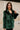 Juliana Dark Green Velvet Blazer- side view