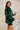 Juliana Dark Green Velvet Blazer- full body side view