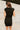 Samara Black Ribbed Mini Dress- close up back view