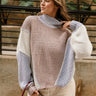 Celeste Ivory Multi Long Sleeve Sweater- frontal side view