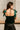 Calista Green Velvet Bow Strap Top - back view