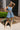 Britney Denim Flare Mini Dress - full body front 