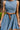 Britney Denim Flare Mini Dress -  close front view