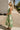 Sienna Green & Taupe Palm Geometric Midi Dress- full body side view