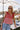 Gretchen Red & White Gingham Tank Top - frontal view