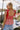 Gretchen Red & White Gingham Tank Top - back view