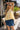 Helena Dark Wash Tiered Denim Mini Skirt - front view