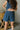 Kamryn Dark Denim Shorts - top view