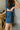 Kamryn Dark Denim Shorts - side view