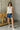 Faye White & Yellow Floral Pleated Peplum Tank- full body view