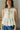 Faye White & Yellow Floral Pleated Peplum Tank- close up top view