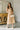 Katie Latte Brown Linen Midi Dress- front full view