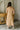 Katie Latte Brown Linen Midi Dress- full back view