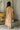 Katie Latte Brown Linen Midi Dress- back view