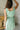 Margot Green & White Stripe Side Ties Mini Dress- close up top back view