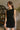 Jenna Black Side Scooped Neckline Mini Dress- frontal side view
