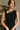 Jenna Black Side Scooped Neckline Mini Dress- close up top view