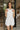 Kamryn White Denim Button-Up Vest- top view