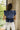 Bellamy Navy Peplum Ruffle Sleeveless Top- back view