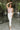Christina Pink & White Stripe Cropped Tie Tank- full body view