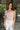 Christina Pink & White Stripe Cropped Tie Tank- close up front view