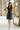 Jessie Navy & Cream Polka Dot Mini Dress- full body view