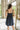 Jessie Navy & Cream Polka Dot Mini Dress- back view