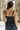 Jessie Navy & Cream Polka Dot Mini Dress- close up back view