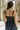 Jessie Navy & Cream Polka Dot Mini Dress- close up back view