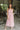 Kara Pink & Camel Stripe Strapless Midi Dress- full body view