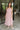 Kara Pink & Camel Stripe Strapless Midi Dress- front view