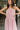 Kara Pink & Camel Stripe Strapless Midi Dress- close up top view