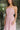 Kara Pink & Camel Stripe Strapless Midi Dress- close up side view