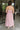 Kara Pink & Camel Stripe Strapless Midi Dress- full back view