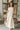Tinsley Taupe & Oatmeal Linen Fray Midi Dress- close up front view