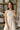 Tinsley Taupe & Oatmeal Linen Fray Midi Dress- close up top view